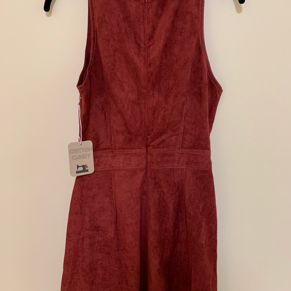 Red suede cutout dress - Picture 7 of 7